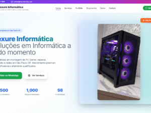site profissional para empresas de informática — pronto para uso!