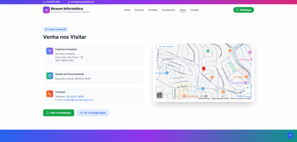 site profissional para empresas de informática — pronto para uso!