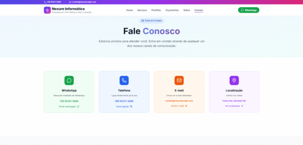 site profissional para empresas de informática — pronto para uso!
