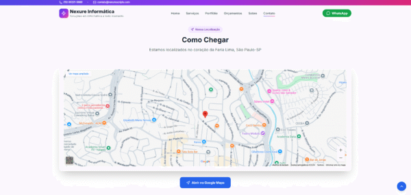 site profissional para empresas de informática — pronto para uso!